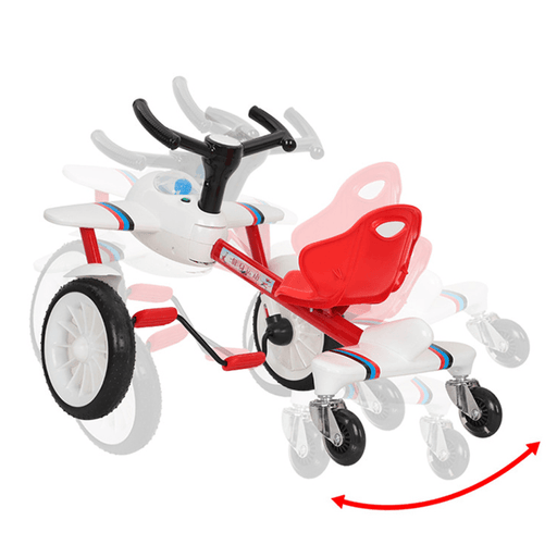 Children'S Tricycle Pedal Bike Light Music Anti-Rollover Anti-Skid Children'S Balance Bike Children'S Toy Gift