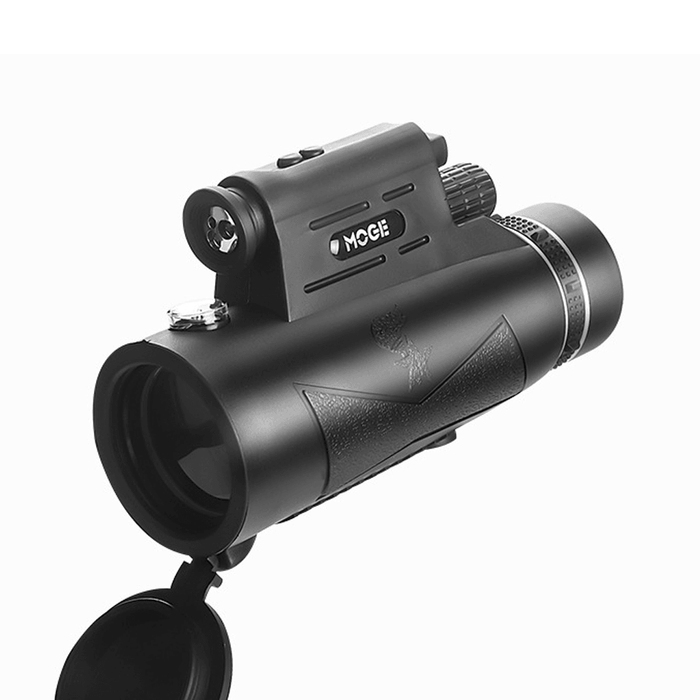 Moge 12X50 HD Telescope with Laser Flashlight Phone Adapter Tripod for Outdoor Camping Travel High Power Bird Watching