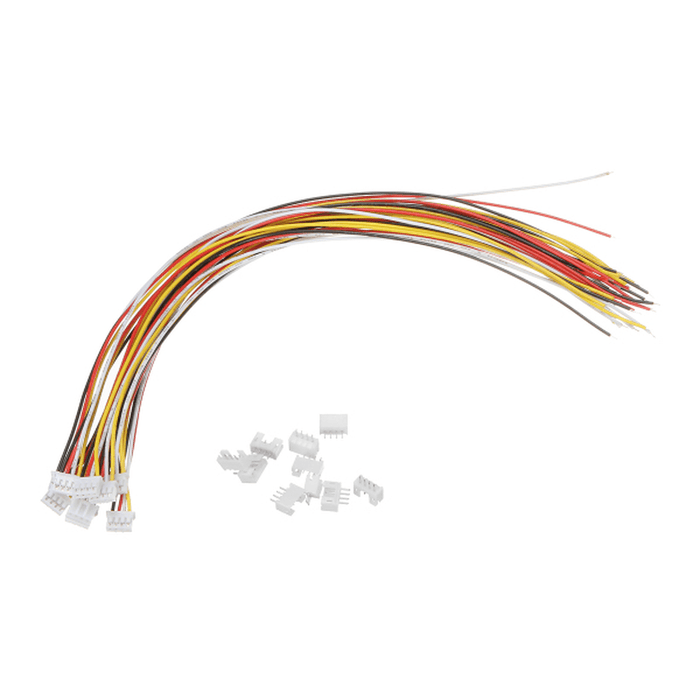 Excellway® 10 Sets Mini JST 2.0Mm PH 4Pin 26AWG Male Female Connector Plug Wire Cables 300Mm