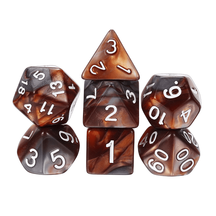 35PCS Metal Polyhedral Dices Set for Dungeons & Dragons Dice Desktop RPG Game