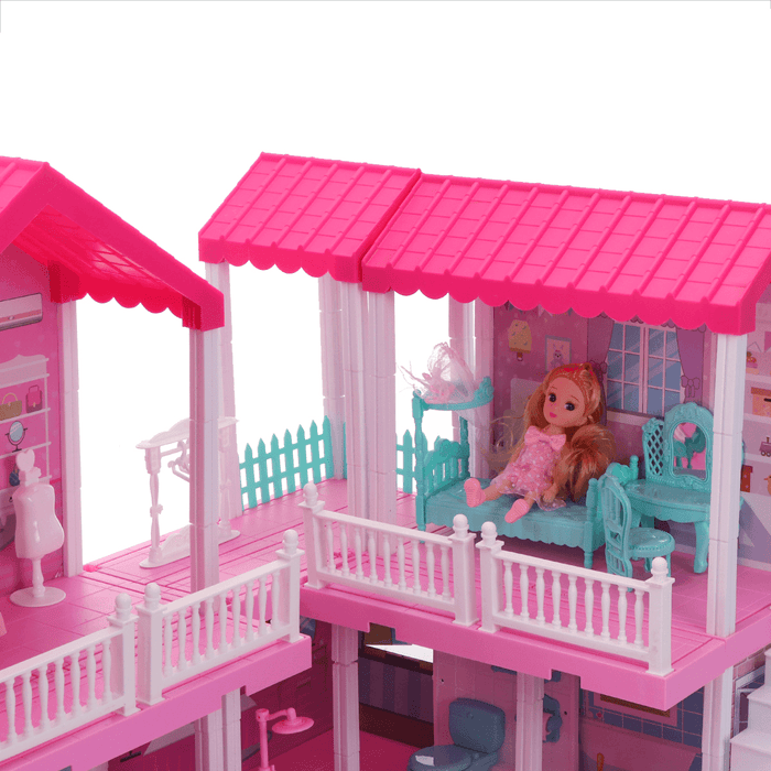 Kids Play House Toys Dollhouse Princess House 3D DIY Castle Home Girls Birthday Gifts