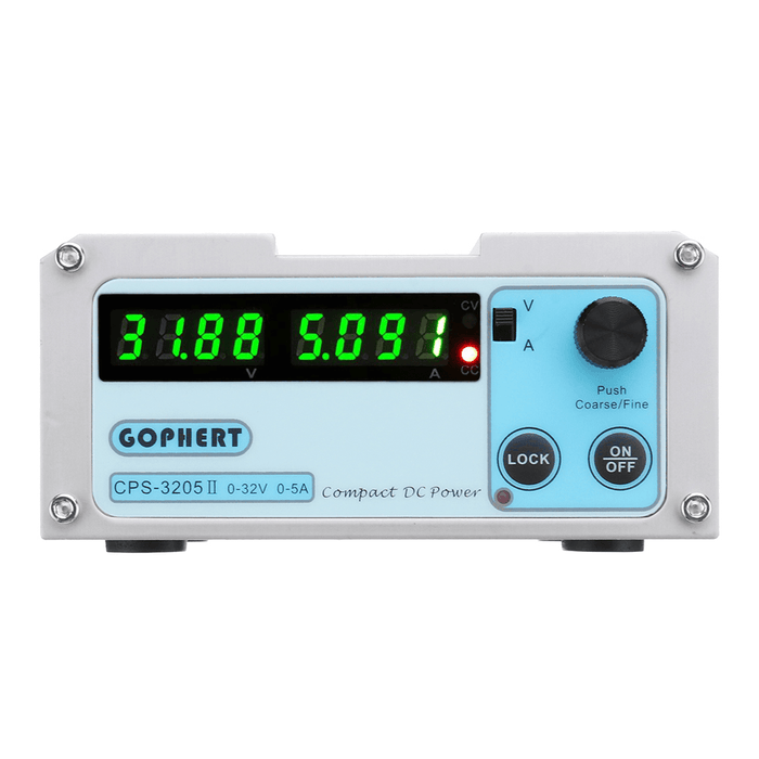 GOPHERT CPS-3205 4 Digits LED Display 110V/220V 0-32V 0-5A Adjustable DC Power Supply Switching Regulated Power Supply