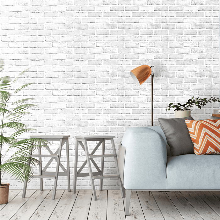 10M Retro Brick Wallpaper Wall Sticker Smooth Waterproof PVC Self-Adhesive Decoration