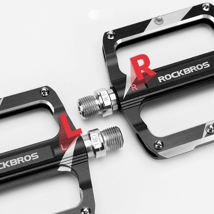 ROCKBROS K306 1 Pair Bike Pedals Aluminum Alloy Sealed Bearing Bicycle Pedals Anti-Slip Left-Right Hollow Lightweight MTB Foot Pedals Bike Accessorieses