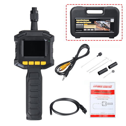 2.4" Handheld Industrial Borescope Inspection 8.0Mm Probe Waterproof Camera