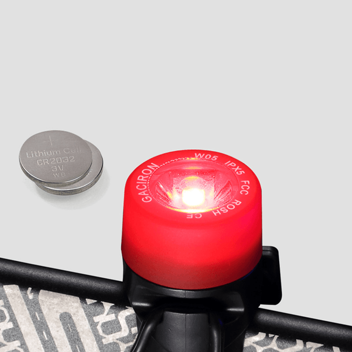 GACIRON W05 LED Bike Taillight 3 Modes IPX5 Waterproof Bicycle Warning Flashlight Rear Lamp