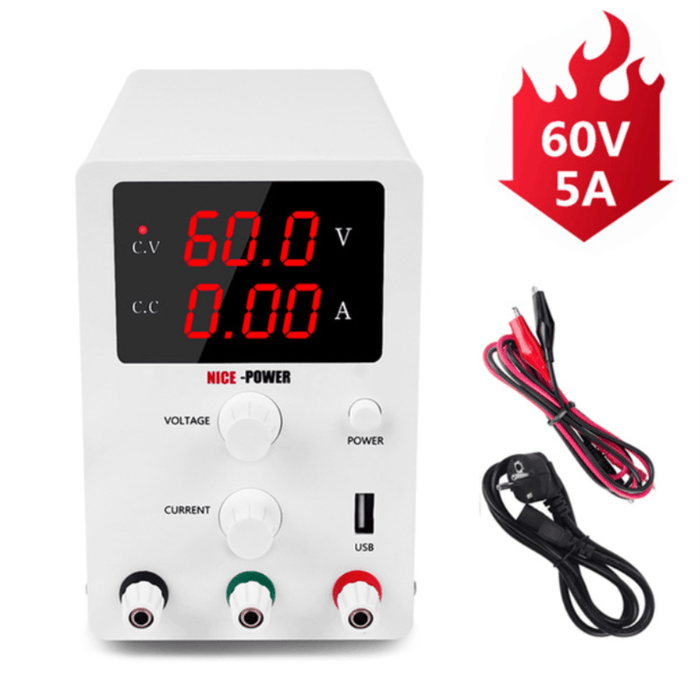 R-SPS605 60V 5A High-Precision Voltage Regulated Lab Adjustable Switching DC Power Supply Voltage and Current Regulator