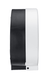 Black/White WALL MOUNTED Plastic Toilet Paper Shelf Holder Large Roll Lockable