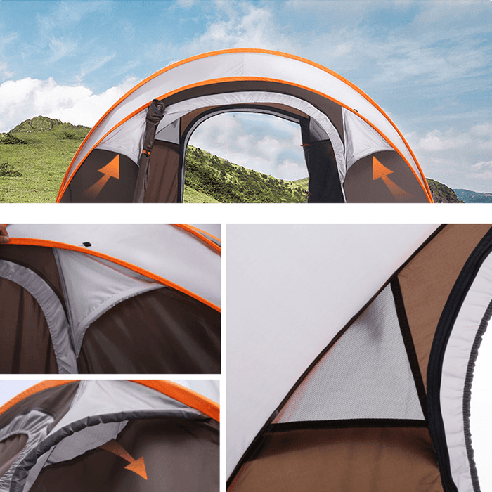 Ipree® Popup Tent for 5-8 Person 3 in 1 Waterproof UV Resistance Large Family Camping Tent Sun Shelters Outdoor 3 Seconds Automatic Setup