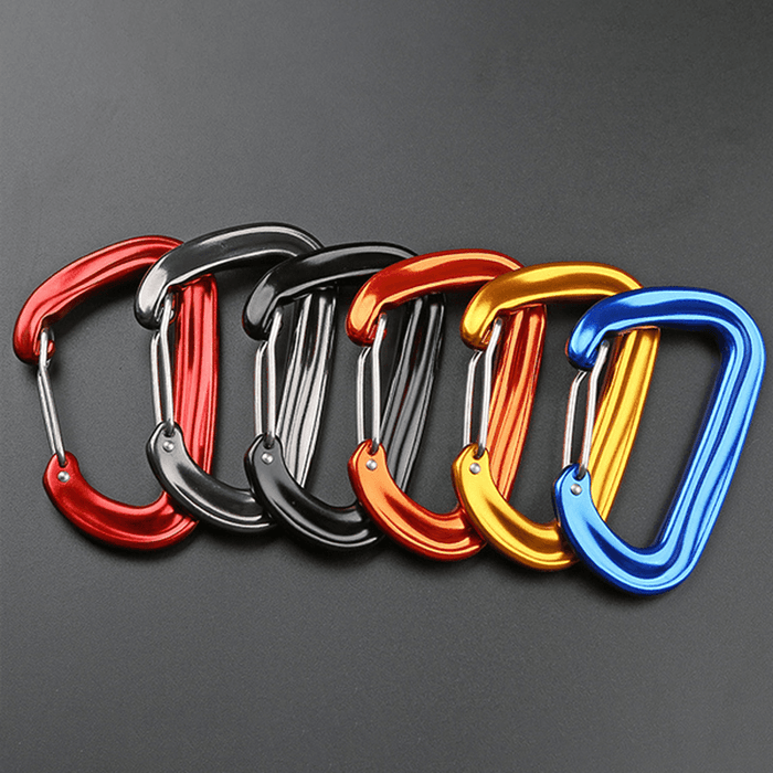 XINDA 16KN Aluminum Carabiner Climbing Keychain Outdoor Snap Clip Lock Buckle