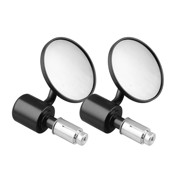 BIKIGHT 1 Pair Bicycle Rear View Mirror Clear Wide View Back Sight Rear-View Reflector Adjustable Handlebar Left Right Mirrors