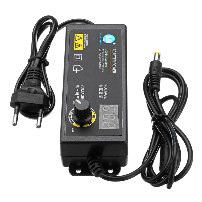 KJS-1509 3-12V 5A Power Adapter Adjustable Voltage Adapter LED Display Switching Power Supply