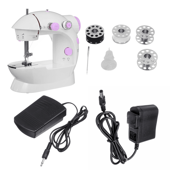 Electric Sewing Machine 12 Stitches Desktop Household Tailor 2 Speed Foot Pedal