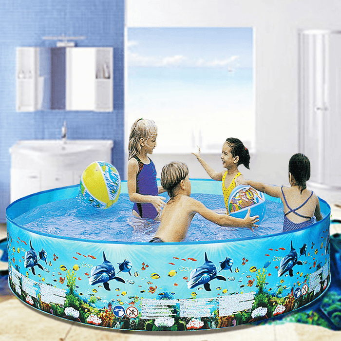 Large Size Kids Inflatable Pool Children'S Home Use Paddling Pool round Swimming Pool Baby Summer Water Toys