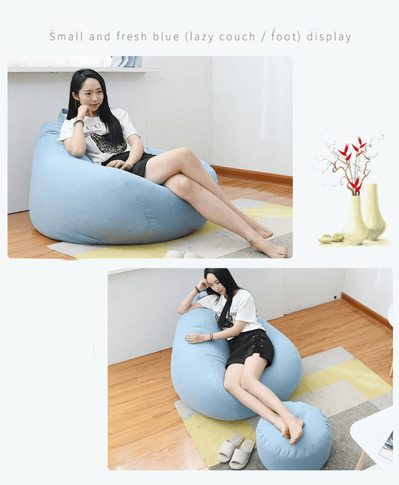 20*32Cm Bean Bag Seat Bean Bag Footstool Coat Lazy Sofa Footstool Cover