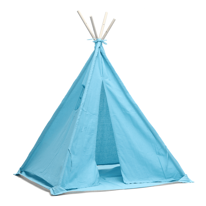 1.6/1.8M Kids Play Tents Cotton Canva Folding Indoor Outdoor Playhouse Triangle Indian Children Baby Game Funny House Wigwam Camping Tent