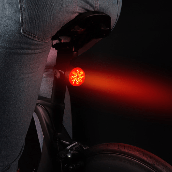 WEST BIKING 40LM IPX4 Waterproof COB Bike Tail Light 2 Modes USB Charging Warning Bike Light