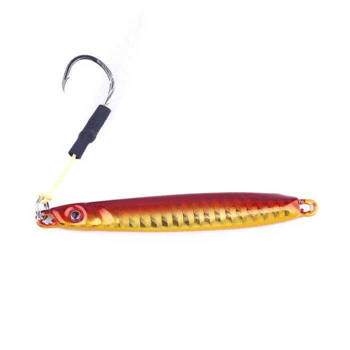 ZANLURE 4Pcs/Set 8CM 30G Metal Lead Head Jigs Squid Saltwater Deep Sea Artificial Fishing Lure