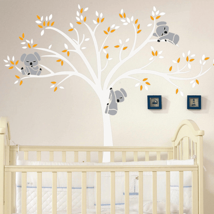 Removable Mural Koala Tree Wall Sticker Kids Decals Home Room Nursery