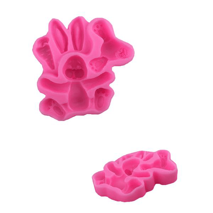 3D RABBIT Easter Bunny Silicone Mould Fondant Cake Baking Molds M116 Cupcake Tools Kitchen Accessories