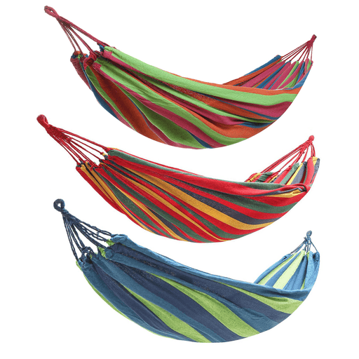 Canvas Hammock Swing Hammock Bed Portable Foldable Outdoor Garden Travel Camping Hammock