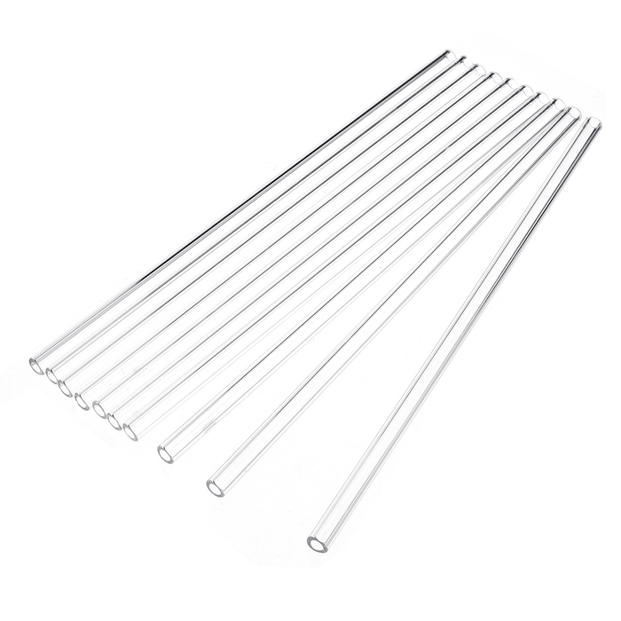 10Pcs 300Mm OD 10Mm 2.2Mm Thick Wall Borosilicate Glass Blowing Tube Lab Tubing