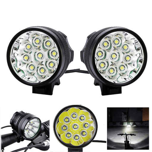 2Pcs XANES ML02 4500LM 9T6 Super Bright Mountain Bike Light IP65 Waterproof Intelligent Circuit Control