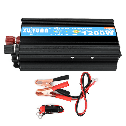 1200W Peak Intelligent Power Converter Power Supply Inverter DC 12V/24V to AC 220V/110V Power Inverter Modified Sine Wave