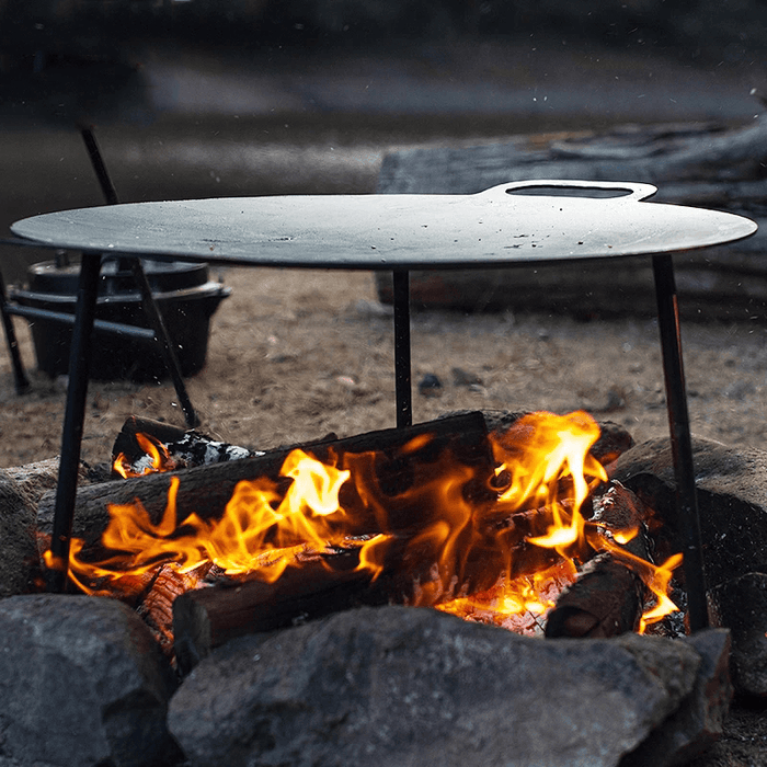 Naturehike Outdoor 5.3KG Large Baking Pan Camping Barbecue Picnic Cast Iron Cookware Frying Baking Uniform Heating Barbecue Tool