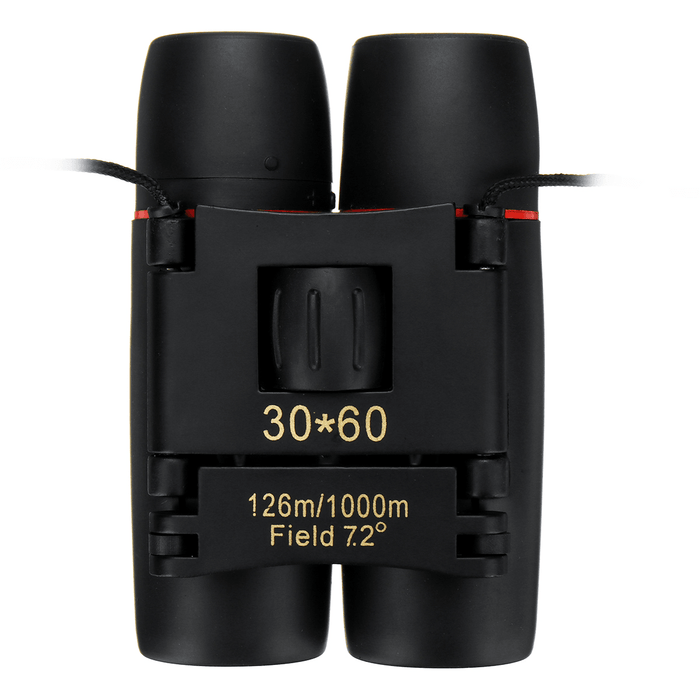 30X60 Mini Folding Binoculars Portable Camping Travel Telescope with Low Light Night Vision