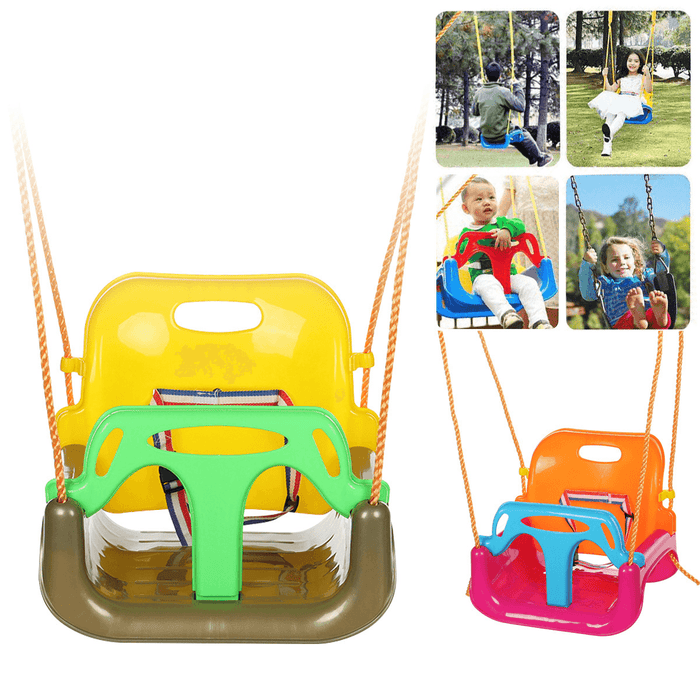 3-In-1 Swing Toys Anti-Skid Hanging Chair Baby Safety Swing Seat Outdoor Garden for More than 6 Months