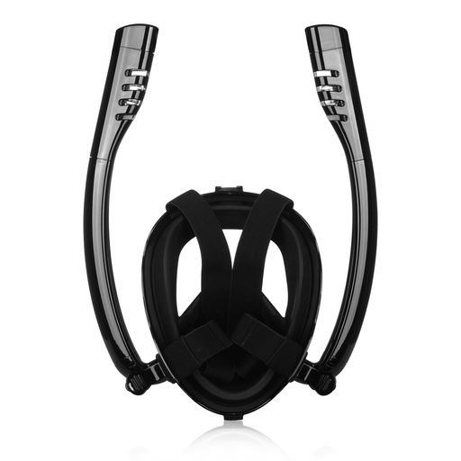 Antifog Double Tube Full Face Snorkel Scuba Diving Mask Swim Breathing Goggles with Camera Mount