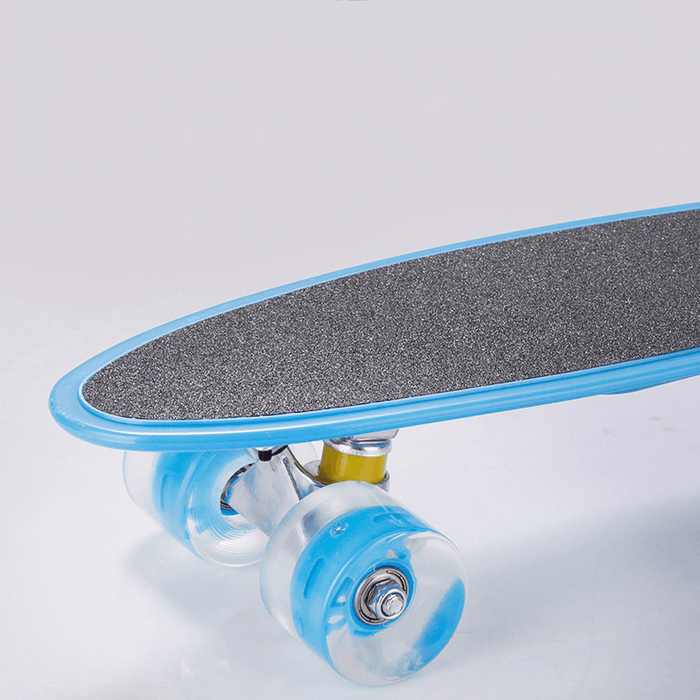 22 Inch Skateboard Mini Cruiser Board Fish Skate Board Adults Children Scooter Pastel Longboard Bearings Flash Wheel