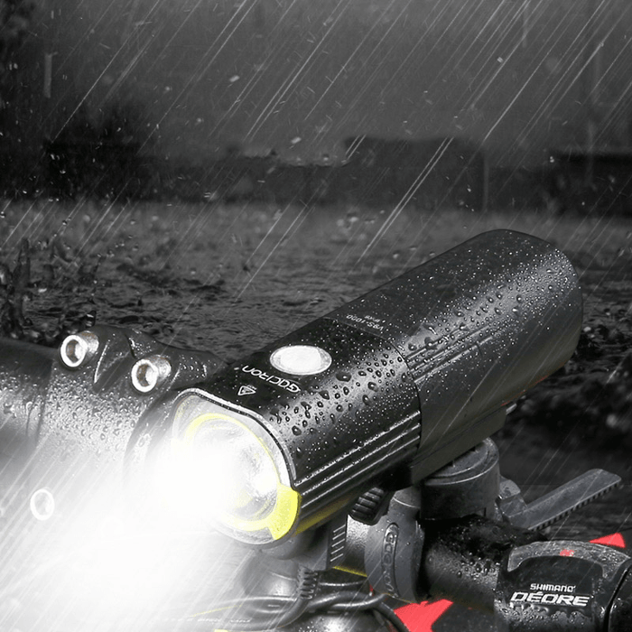 GACIRON V9S 1000LM 4500Mah Bike Headlight IPX6 Waterproof Power Bank 6 Modes Lights Electric Scooter MTB Road Bike Lights