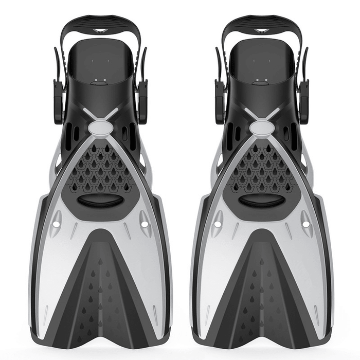 Hhaosport F621 1 Pair Snorkel Fins Swimming Diving Flippers PP TPR Comfortable Water Socks for Adult