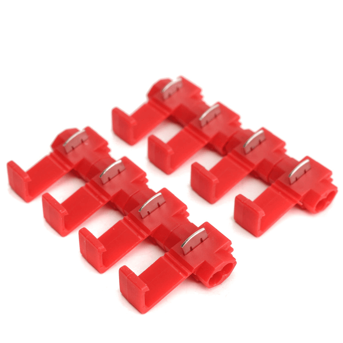 50Pcs Lock Wire Electrical Cable Connector Quick Splice Terminals Crimp for Car