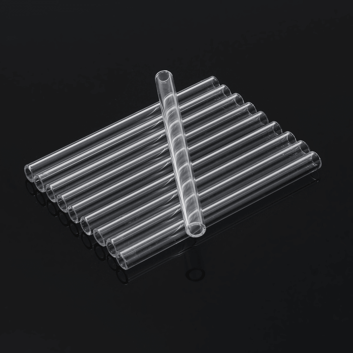 10Pcs Length 100Mm OD 10Mm 1Mm Thick Wall Borosilicate Glass Blowing Tube Lab Factory School Home