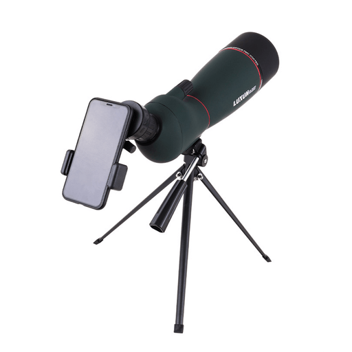 LUXUN 25-75X70 Zoomable View Telescope Waterproof BAK4 Optic Bird Monocular with Tripod Storage Bag