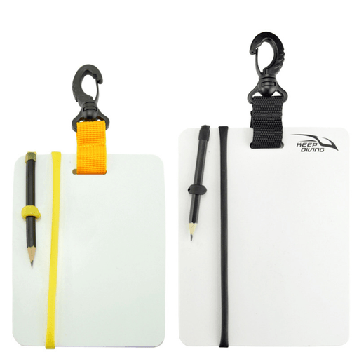 KEEP DIVING Writ-Board Scuba Diving Swimming Portable Writing Whiteboard Message Board with Snap Clip Buckle Pencil