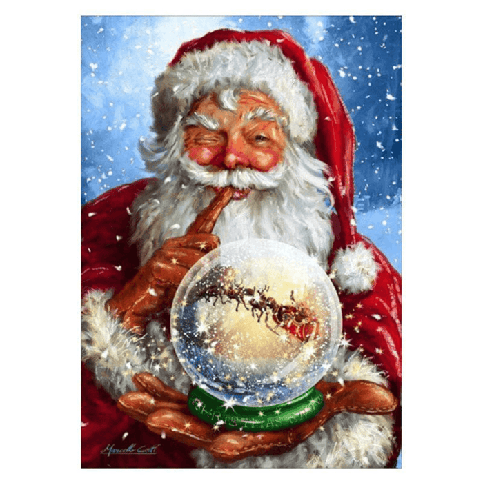 Full Drill Santa Claus DIY 5D Diamond Paintings Cross Stitch Kits Home Decorations