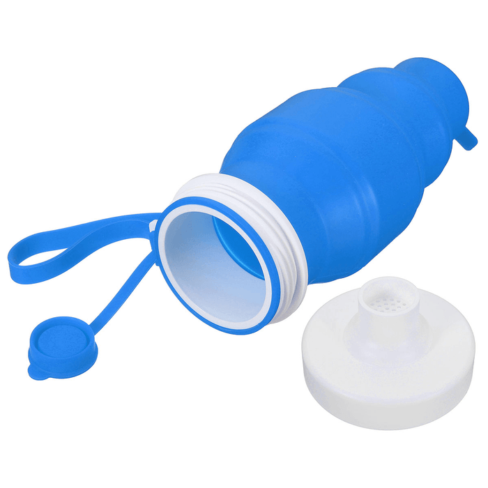 530ML Foldable Water Bottle Silicone Kettle Portable Drinking Bottle Outdoor Travel Running Hiking Cycling