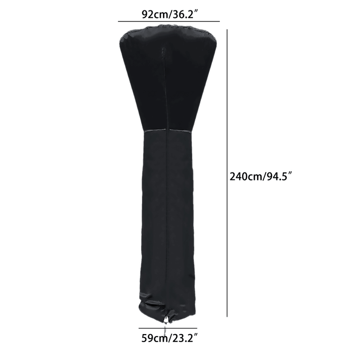 Outdoor Garden Patio Heater Dust Protective Cover Waterproof Furniture Protector Winter Heater Cover 210D Oxford Cloth