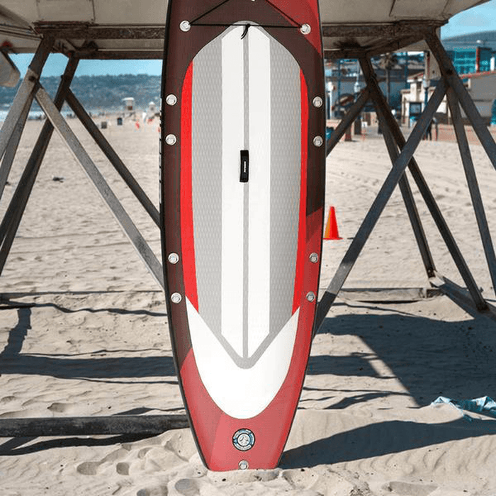 [US Direct] SUPZOOM Inflatable Surfing Paddle Board EVA Non-Slip Inflating Stand-Up Surfboard Light Weight Portable with Pump Paddle Bag Max Load 125Kg