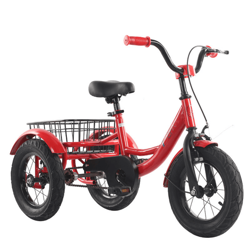 BIKIGHT Children Tricycle with Large Rear Basket Kids Bike Adjustment Seat Stroller Bike for 2-8 Years Old Boys Girls Gifts