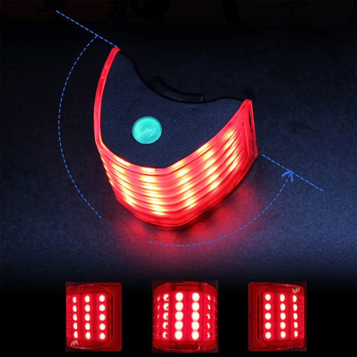 BIKIGHT Bicycle Tail Light LED Warning Light Waterproof USB Charging Super Bright Outdoor Cycling Mountain Road Bike Tail Light