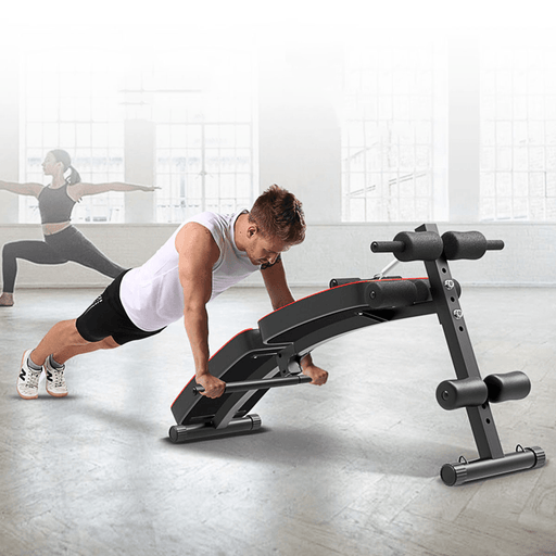 Bominfit WB4 Multifunctional Sit-Up Bench Foldable Abdominal Machine 10 Gear Adjustable Trainer Board with Pillow Home Gym Fitness Equipment