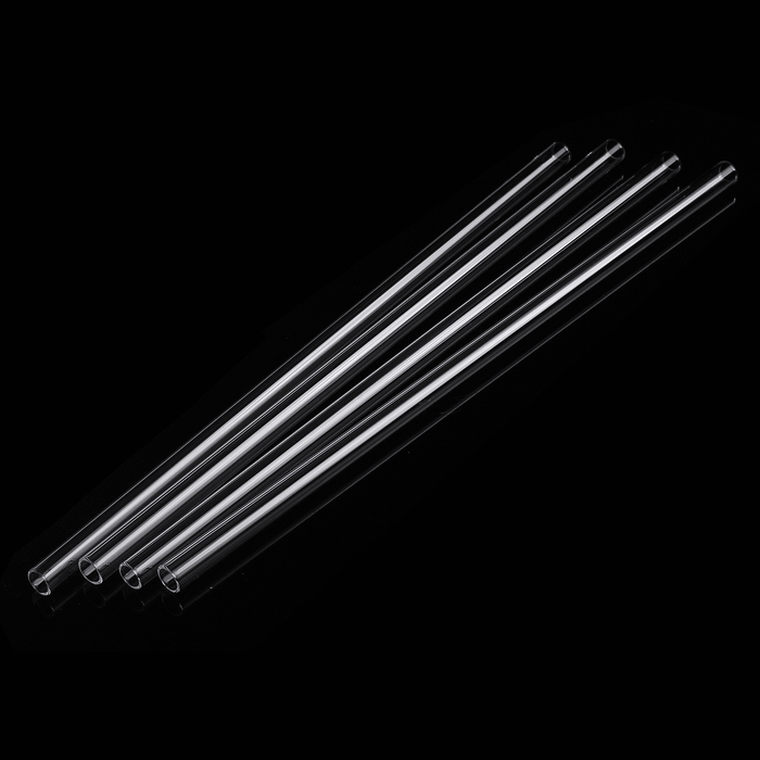 4Pcs Thick Wall Borosilicate Glass Blowing Tube 300Mm X 10Mm X 1Mm