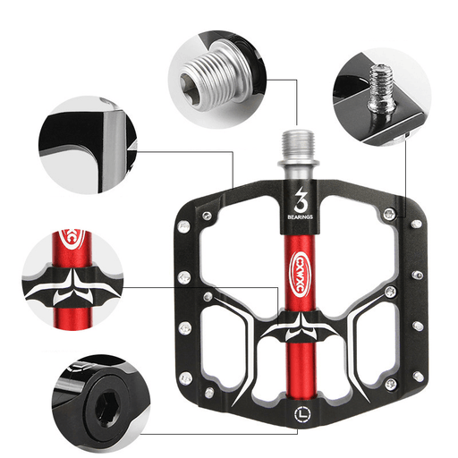 CXWXC V15 Bike Pedals 3 Sealed Bearings Anti-Slip Ultralight Mountain Bicycle Wide Platform Pedals