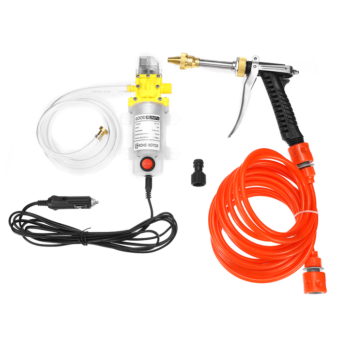 120W 12V High Pressure Self-Priming Sprayer Diaphragm Car Washer Water Pump Electric Pump Car Washing Machine