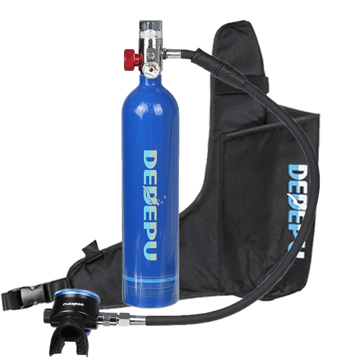 DEDEPU S5000+ Mini Scuba Diving Tank Set 1L Diving Tank with Storage Bag Underwater Sport Mini Scuba Tank Accessories